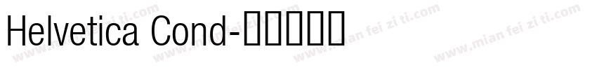 Helvetica Cond字体转换